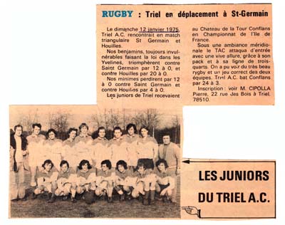 RUGBY TRIEL L
